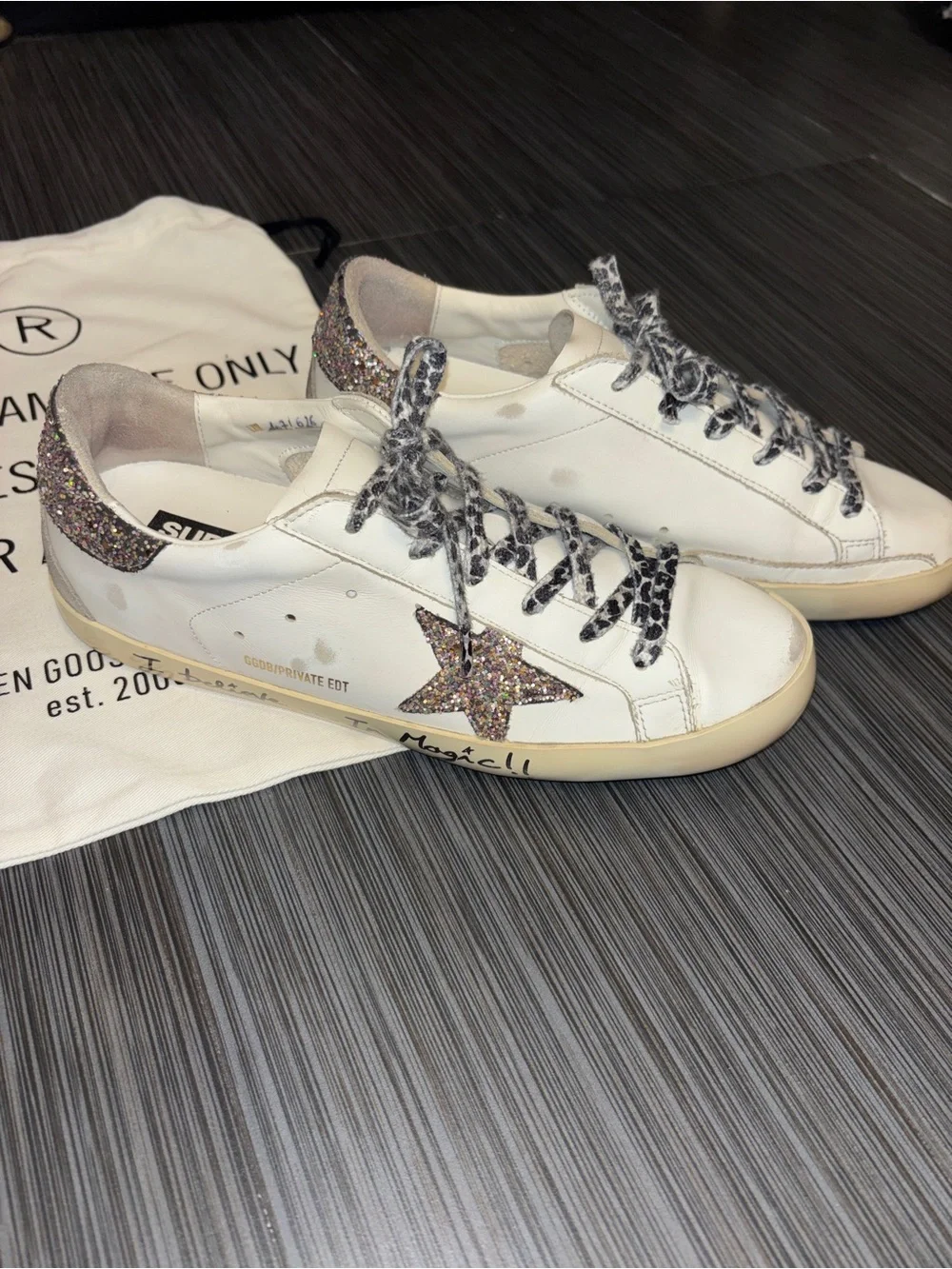 Golden Goose Super-Star Sneaker Multicolored Glitter Star